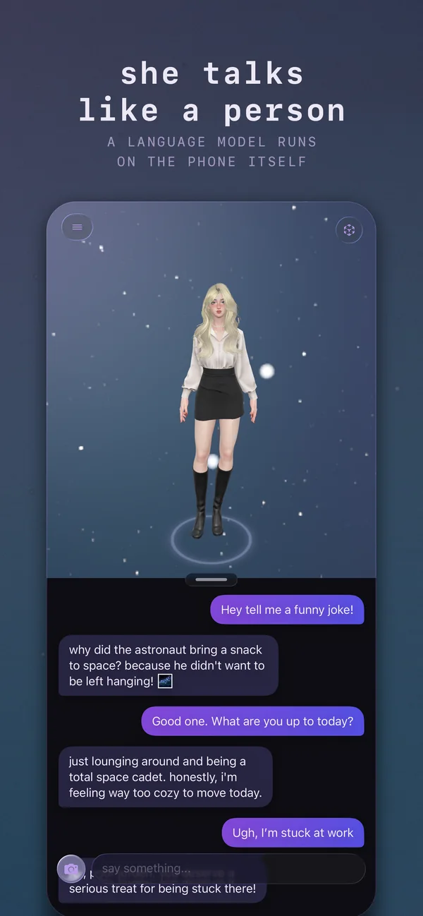 Chatting with Sara
